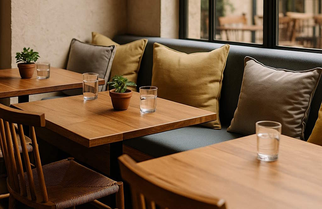 Пошив подушек для ресторанов